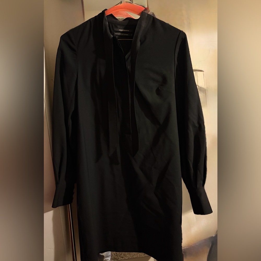 Elegant Black Knee Length Women's Dress